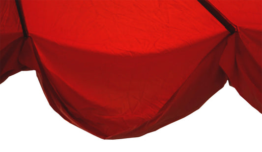 Cosmo Casa - Horecaparasol - Met volant - Polyester & Aluminium - Antraciet - Ø5 m - 28 kg - Zonder standaard