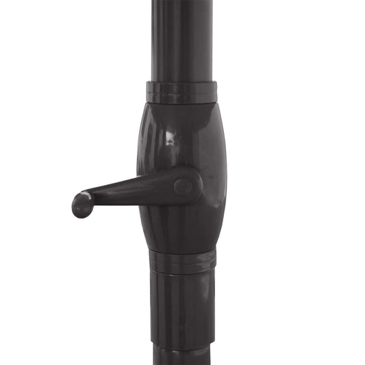 Cosmo Casa - Horecaparasol - Zonder volant - Polyester & Aluminium - Antraciet - Ø5 m - 28 kg - Zonder standaard