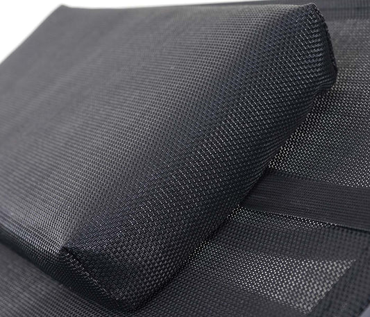 Cosmo Casa - Ligstoel - Relax - Polyrotan - Grijs - hoes zwart