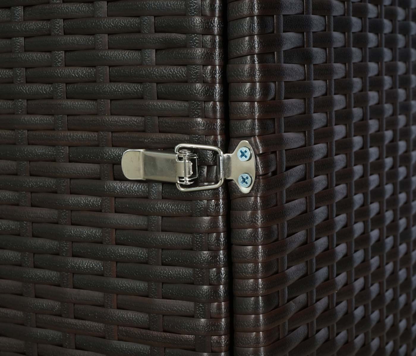 Cosmo Casa - Vuilnisbakbekleding - Polyrotan - 120L - Bruin