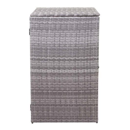 Cosmo Casa - Afvalbakbekleding - 1-delig - Polyrotan - Grijs - 120 l