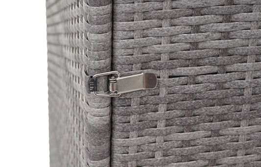 Cosmo Casa - Afvalbakbekleding - 1-delig - Polyrotan - Grijs - 120 l