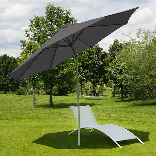 Cosmo Casa - Tuinparasol - Kantelbaar - Polyester & Aluminium - Antraciet - 3 m