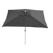 Cosmo Casa - Tuinparasol - Kantelbaar - Polyester & Aluminium - Antraciet - rechthoekig UV-bescherming 50+ - 2×3 m