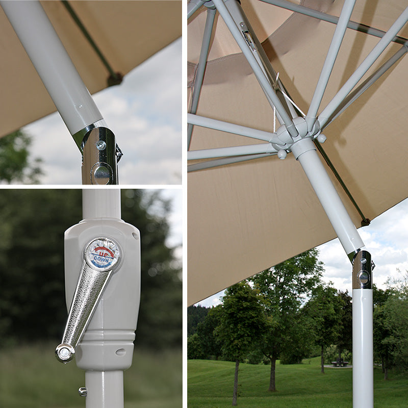 Cosmo Casa - Tuinparasol - Kantelbaar - Polyester & Aluminium - Antraciet - 2,7 m