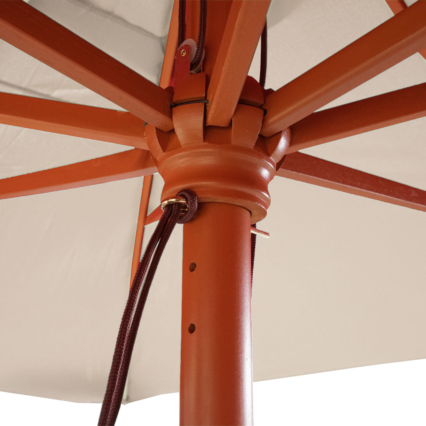 Cosmo Casa - Tuinparasol - Markt - Polyester & Hout - Crème - 3×4 m