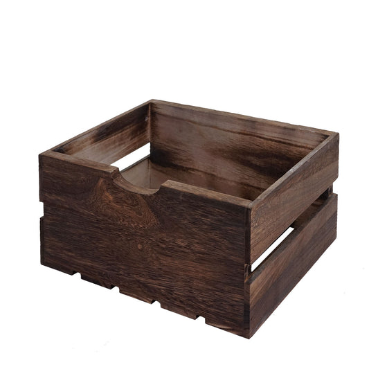 Cosmo Casa - Ladekast - Vintage 3-lades design - Massief hout - Bruin - 53x32x26cm