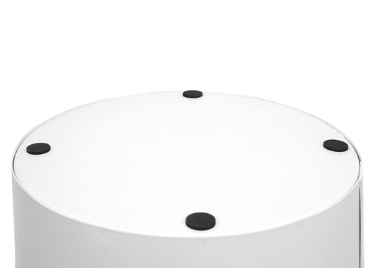 Cosmo Casa - Paraplustandaard - Rond design met belettering - Metaal - Wit - 55cm