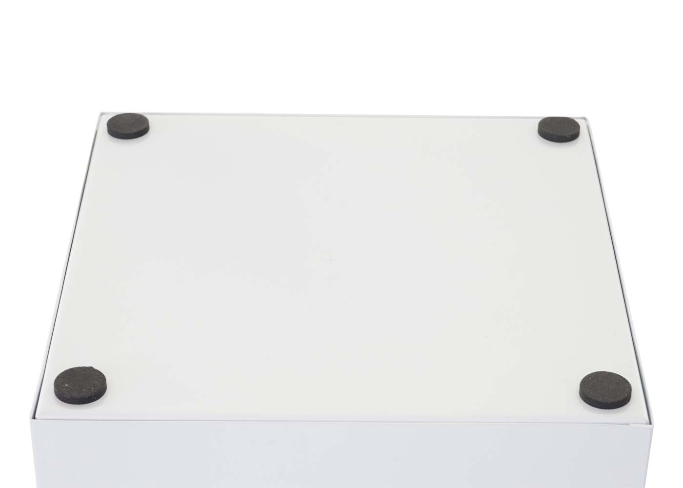 Cosmo Casa - Paraplustandaard - Vierkant - Metaal - Wit - 55 cm