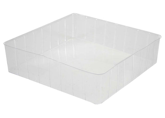 Cosmo Casa - Paraplustandaard - Vierkant - Metaal - Wit - 55 cm