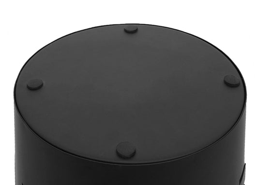 Cosmo Casa - Paraplustandaard - Rond design met belettering - Metaal - Zwart - 55cm