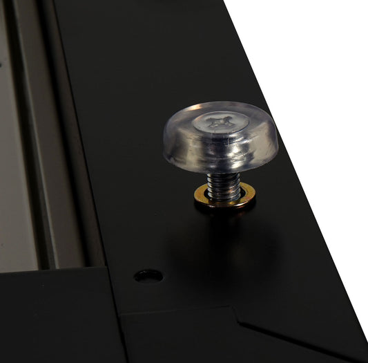 Cosmo Casa - Wasmachineonderkast - Met lade - Metaal - Zwart - 33×61×52 cm