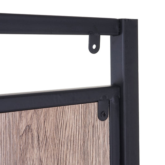 Cosmo Casa - Kapstok - Vrijstaand - Metaal & Hout - Naturel - 184×102×41 cm