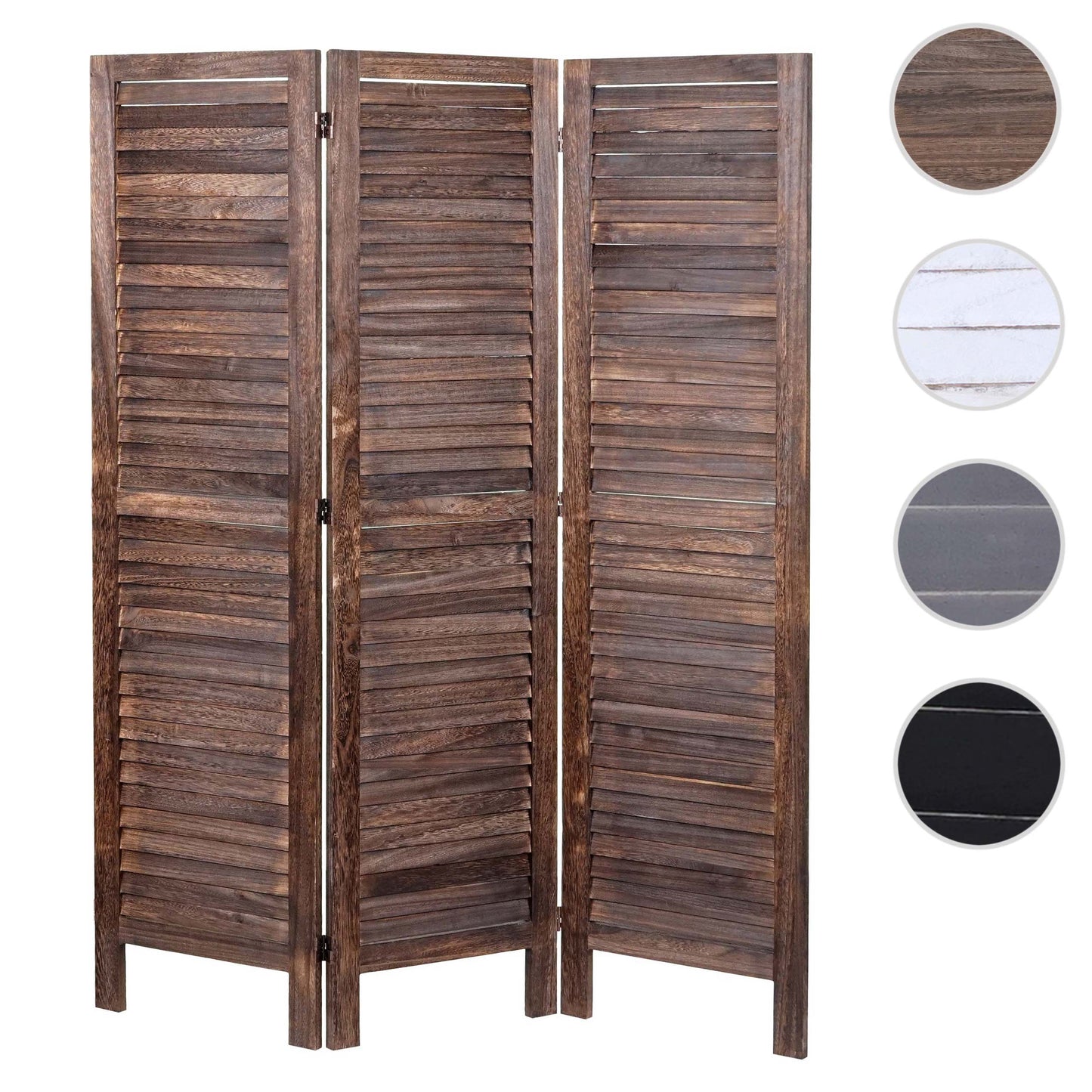 Cosmo Casa - Scherm - Shabby look - Metaal & Textiel - Bruin - 170×120 cm