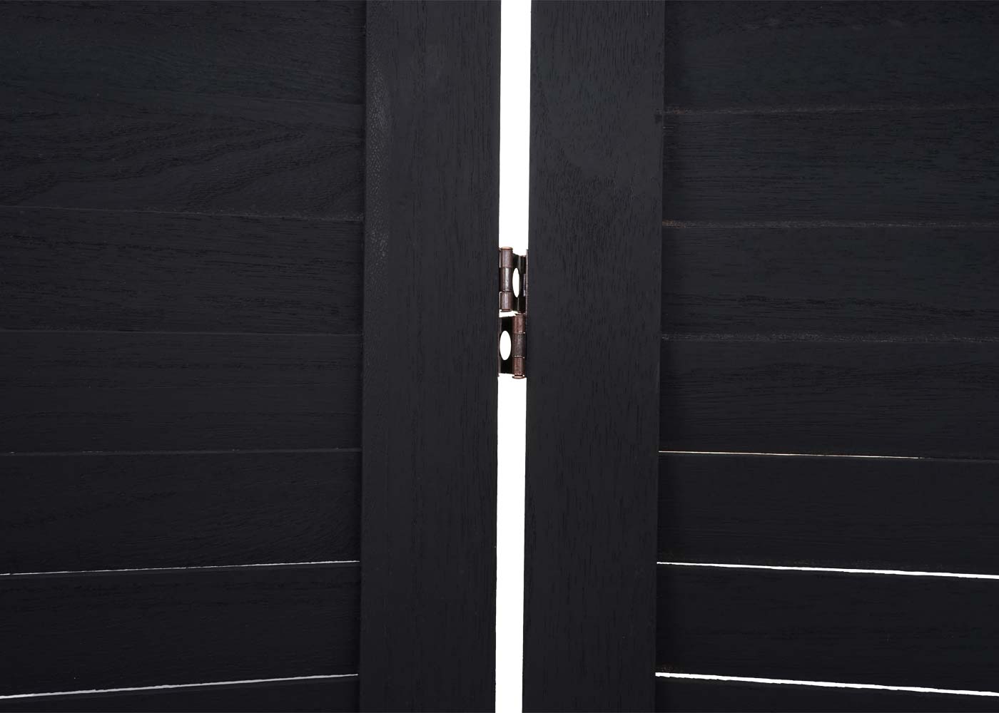 Cosmo Casa - Scheidingswand - Shabby look - Massief hout - Antraciet - 170x120cm