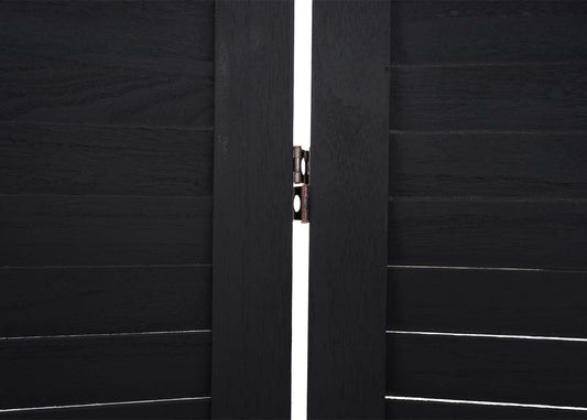 Cosmo Casa - Scheidingswand - Shabby look - Massief hout - Antraciet - 170x120cm