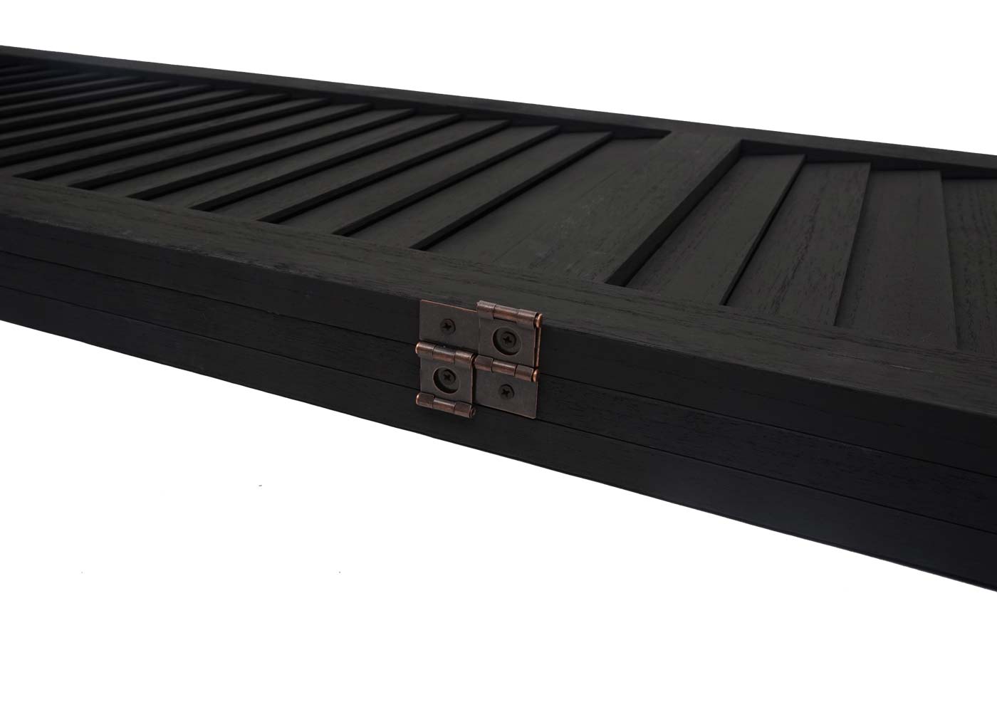 Cosmo Casa - Scheidingswand - Shabby look - Massief hout - Antraciet - 170x120cm