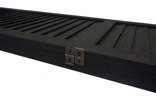 Cosmo Casa - Scheidingswand - Shabby look - Massief hout - Antraciet - 170x120cm