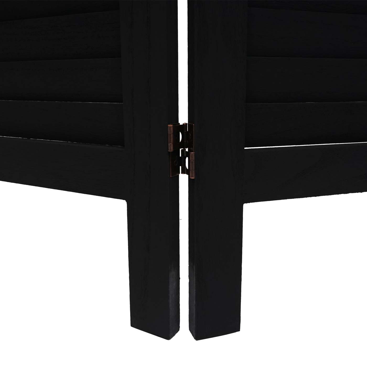 Cosmo Casa - Scheidingswand - Shabby look - Massief hout - Antraciet - 170x120cm