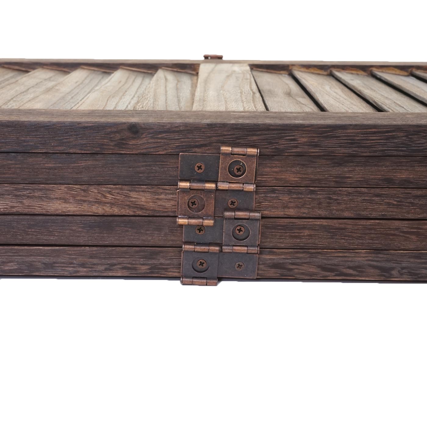 Cosmo Casa - Kamerscherm - Shabby look - Metaal & Textiel - Bruin - 170×200 cm