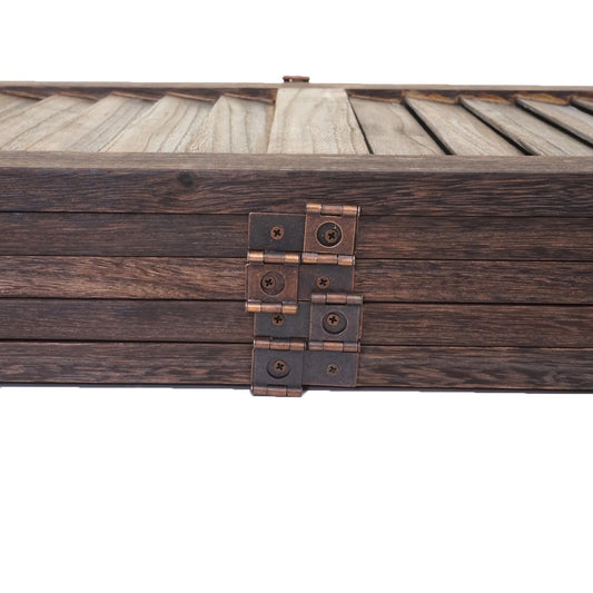 Cosmo Casa - Kamerscherm - Shabby look - Metaal & Textiel - Bruin - 170×200 cm