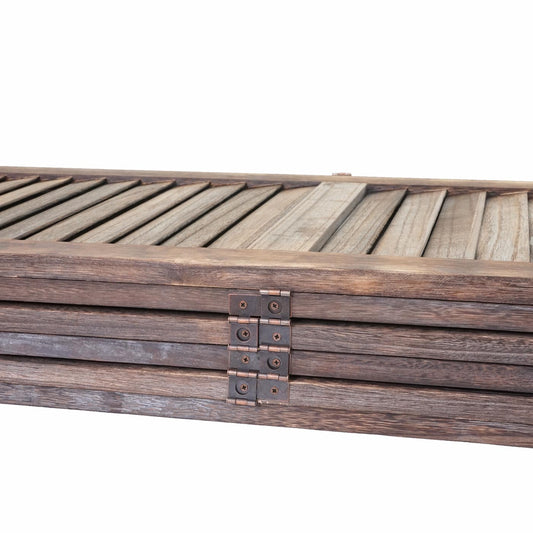 Cosmo Casa - Kamerscherm - Shabby look - Metaal & Textiel - Bruin - 170×240 cm