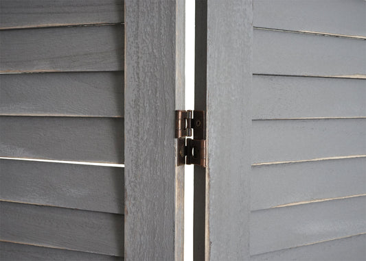 Cosmo Casa - Paravent - Privacyscherm - Hout - Grijs - 170×240 cm