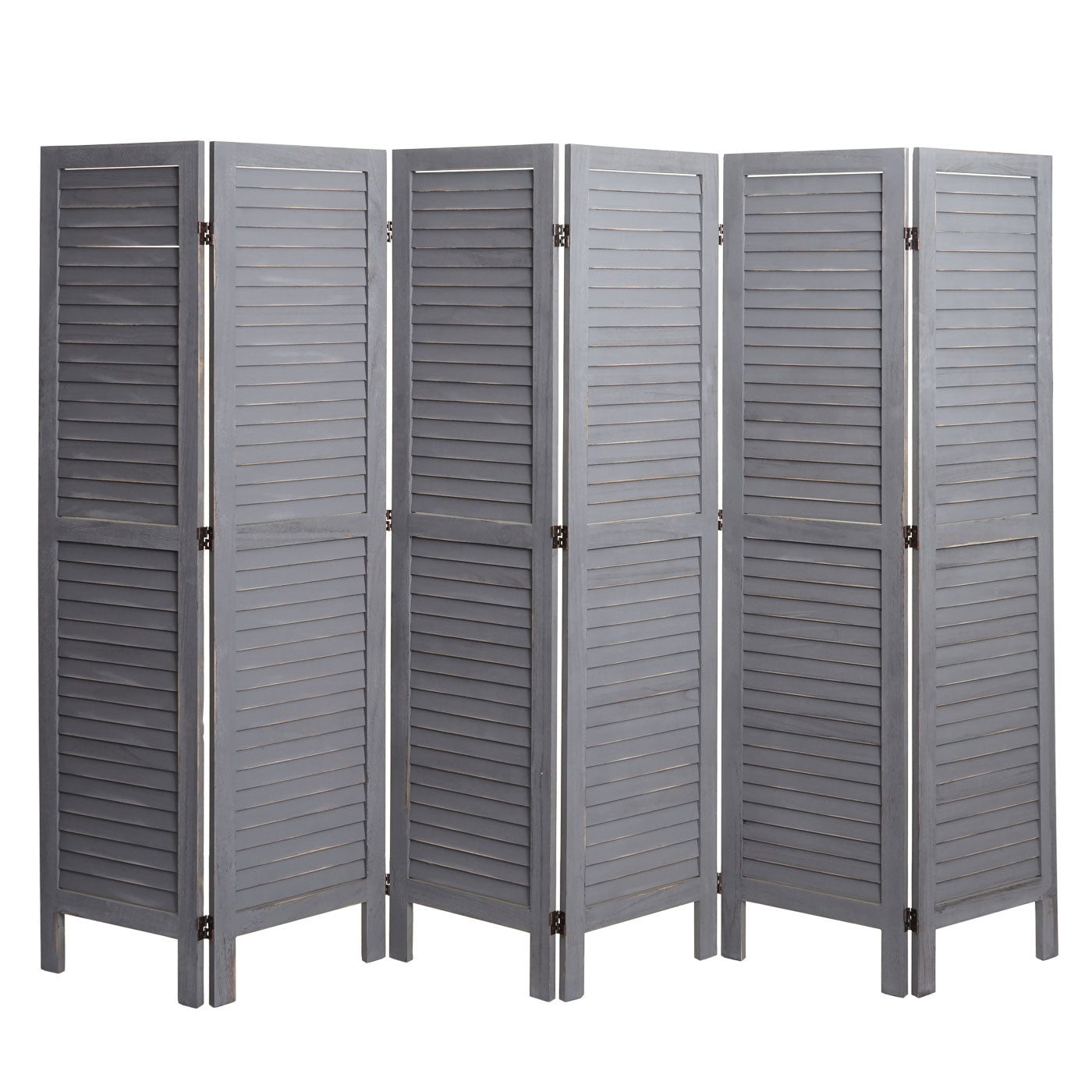 Cosmo Casa - Paravent - Privacyscherm - Hout - Grijs - 170×240 cm