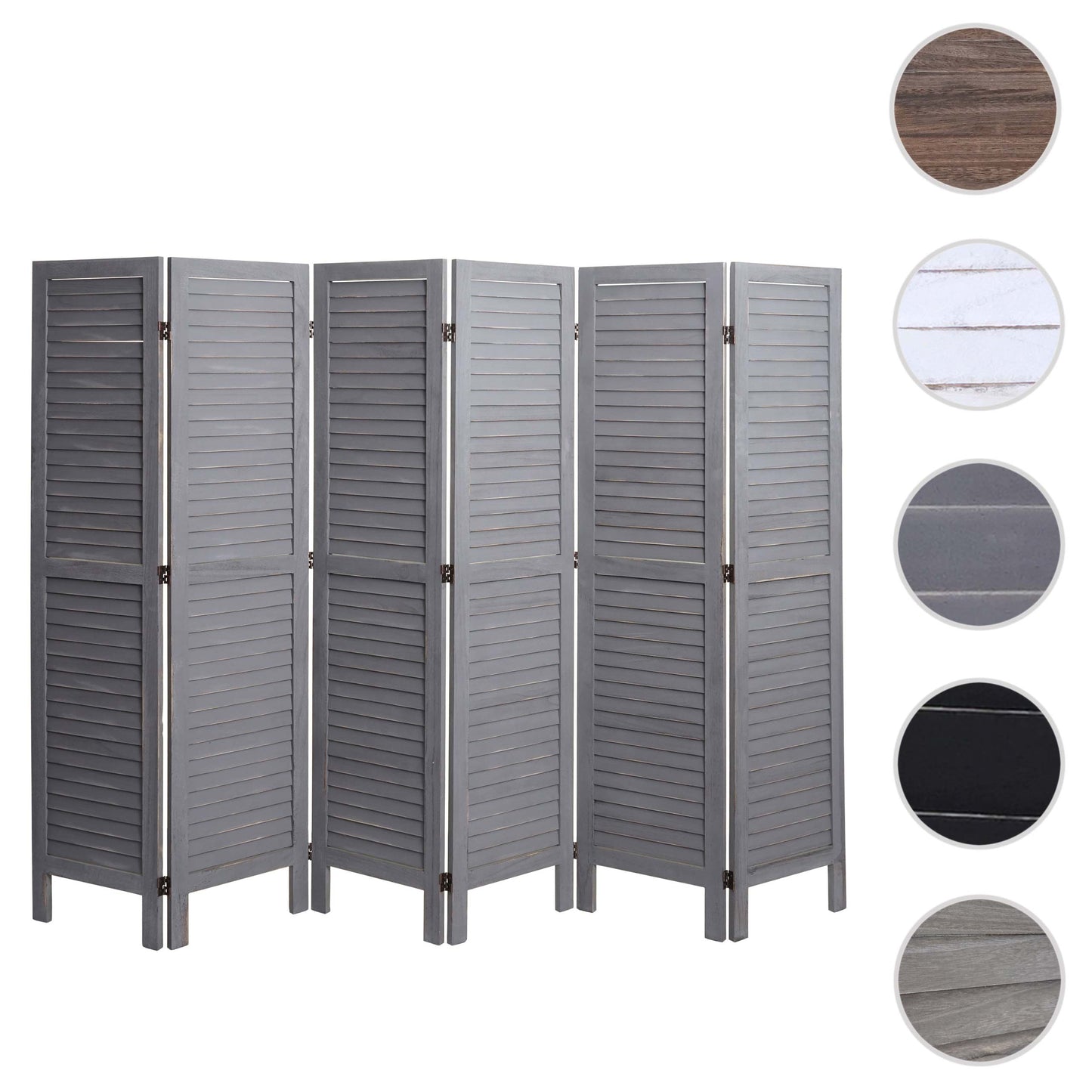 Cosmo Casa - Paravent - Privacyscherm - Hout - Grijs - 170×240 cm