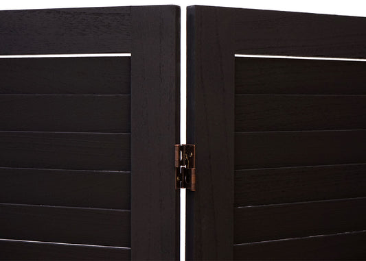 Cosmo Casa - Paravent - Shabby - Hout - Antraciet - 170×240 cm