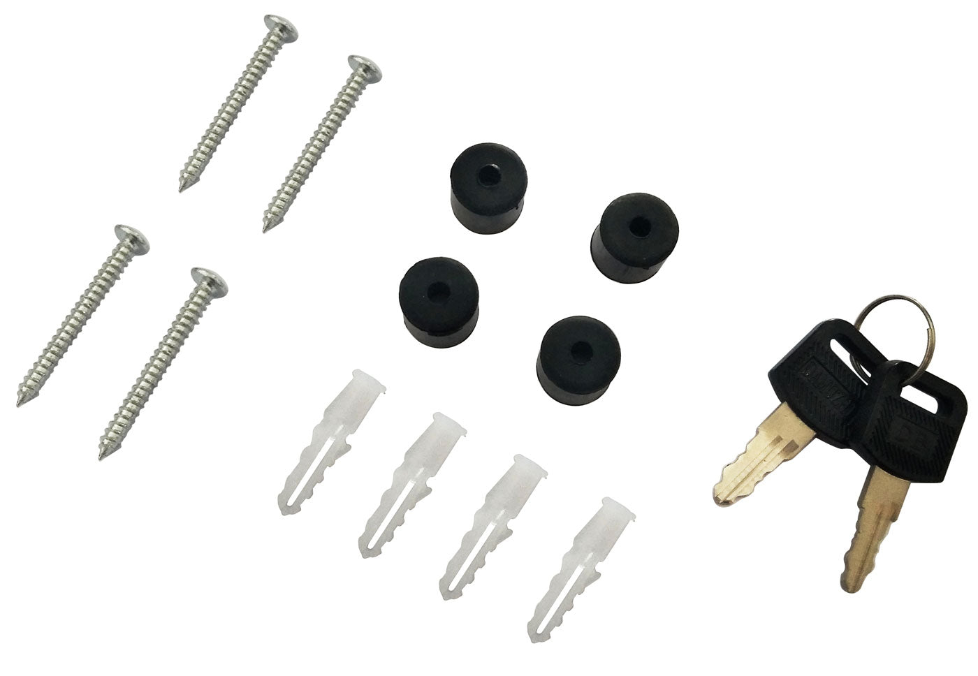 Cosmo Casa - Brievenbus - Wandbevestiging - Metaal - Wit