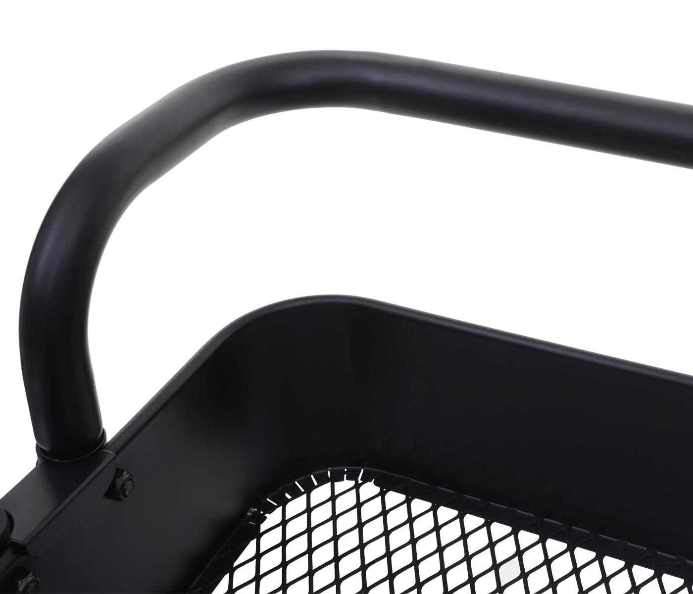 Cosmo Casa - Serveerwagen - Keukenwagen - Metaal - Zwart met Handgreep