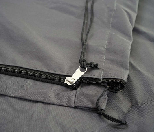 Cosmo Casa - Beschermhoes paraplu - Met rits - Textiel - Antraciet - 370 cm