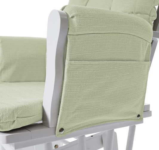 Cosmo Casa - Relaxstoel - Schommel - Textiel - Lichtgroen