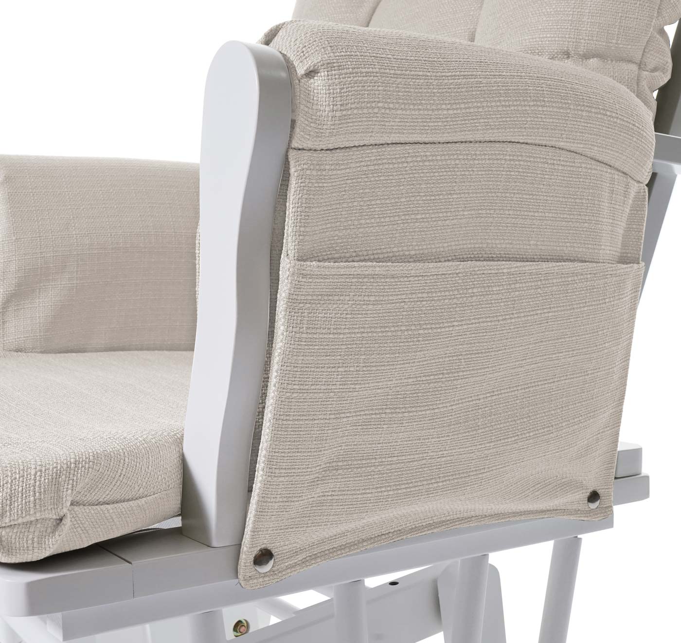 Cosmo Casa - Relaxstoel - Schommel - Textiel - Crème