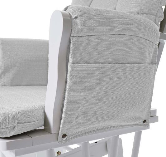 Cosmo Casa - Relaxstoel - Schommel - Textiel - Lichtgrijs