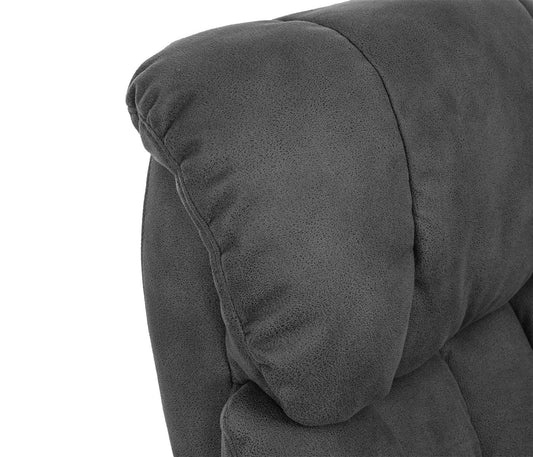 Cosmo Casa - Relaxstoel - TV - Textiel - Donkergrijs - 150 kg