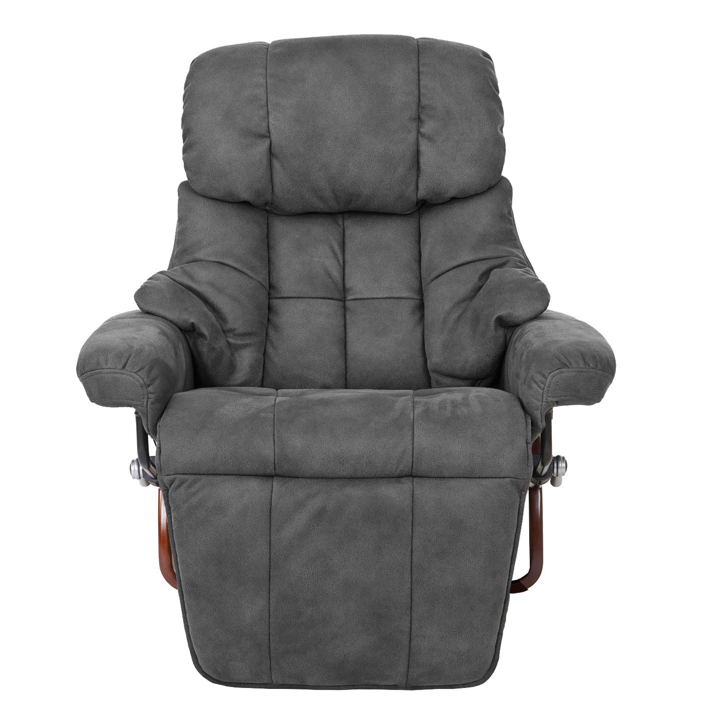 Cosmo Casa - Relaxstoel - TV - Textiel - Donkergrijs - 150 kg