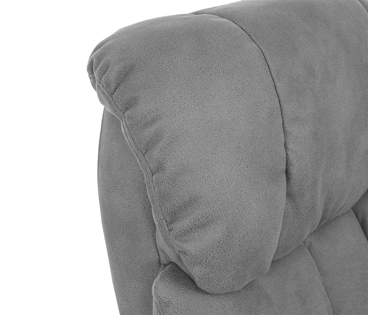 Cosmo Casa - Relaxfauteuil - TV - Textiel - Lichtgrijs & Naturel - 150 kg