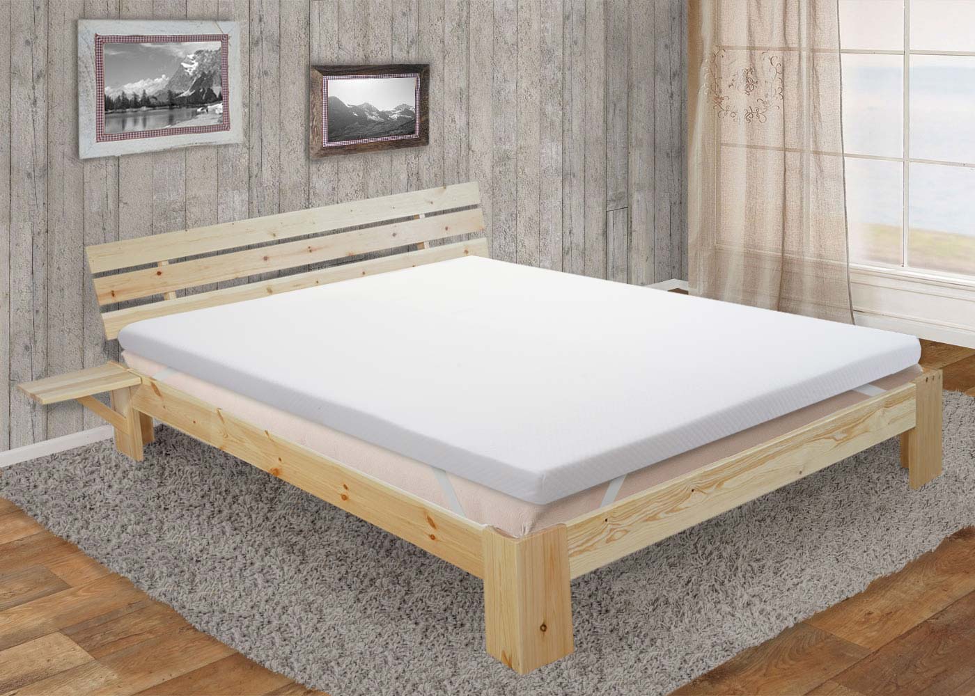 Cosmo Casa - Matrasbeschermer - Traagschuim - Visco-schuim - 140×200 cm