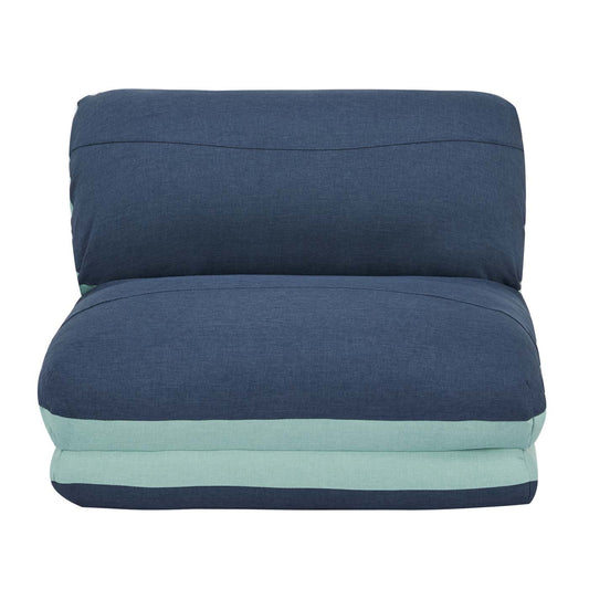 Cosmo Casa - Slaapbank - Functioneel - Textiel - Lichtblauw & Donkerblauw