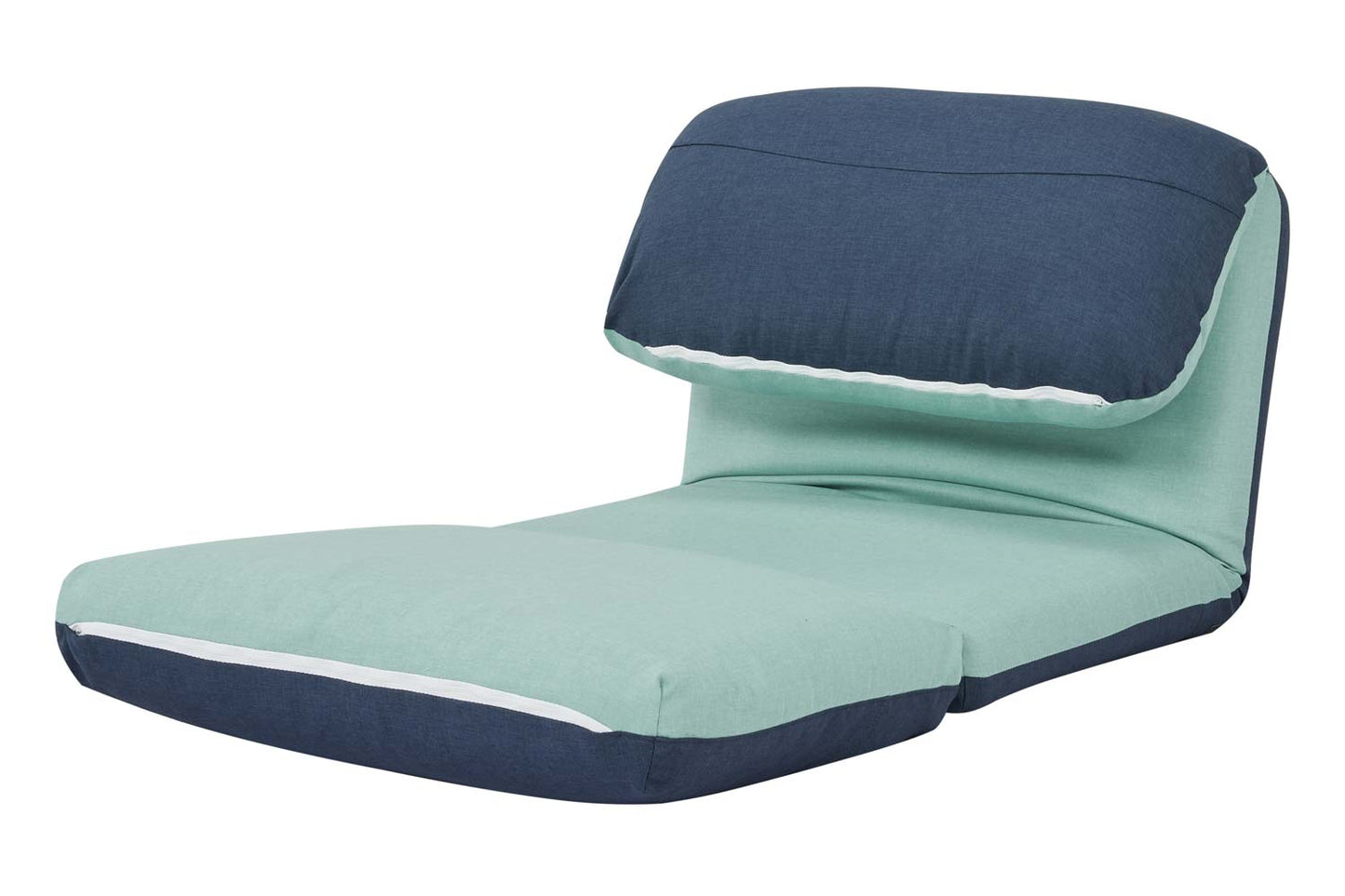 Cosmo Casa - Slaapbank - Functioneel - Textiel - Lichtblauw & Donkerblauw