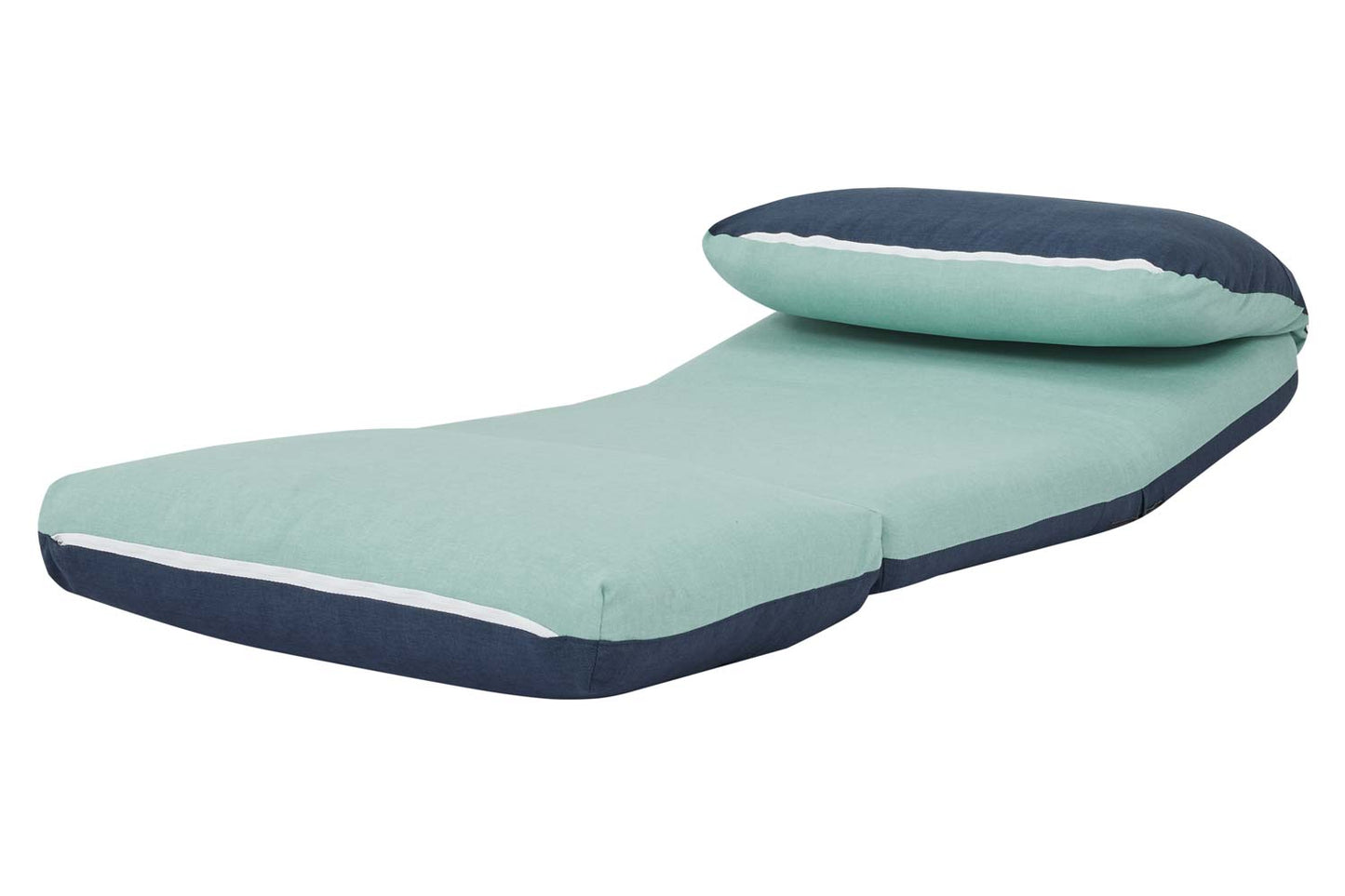 Cosmo Casa - Slaapbank - Functioneel - Textiel - Lichtblauw & Donkerblauw