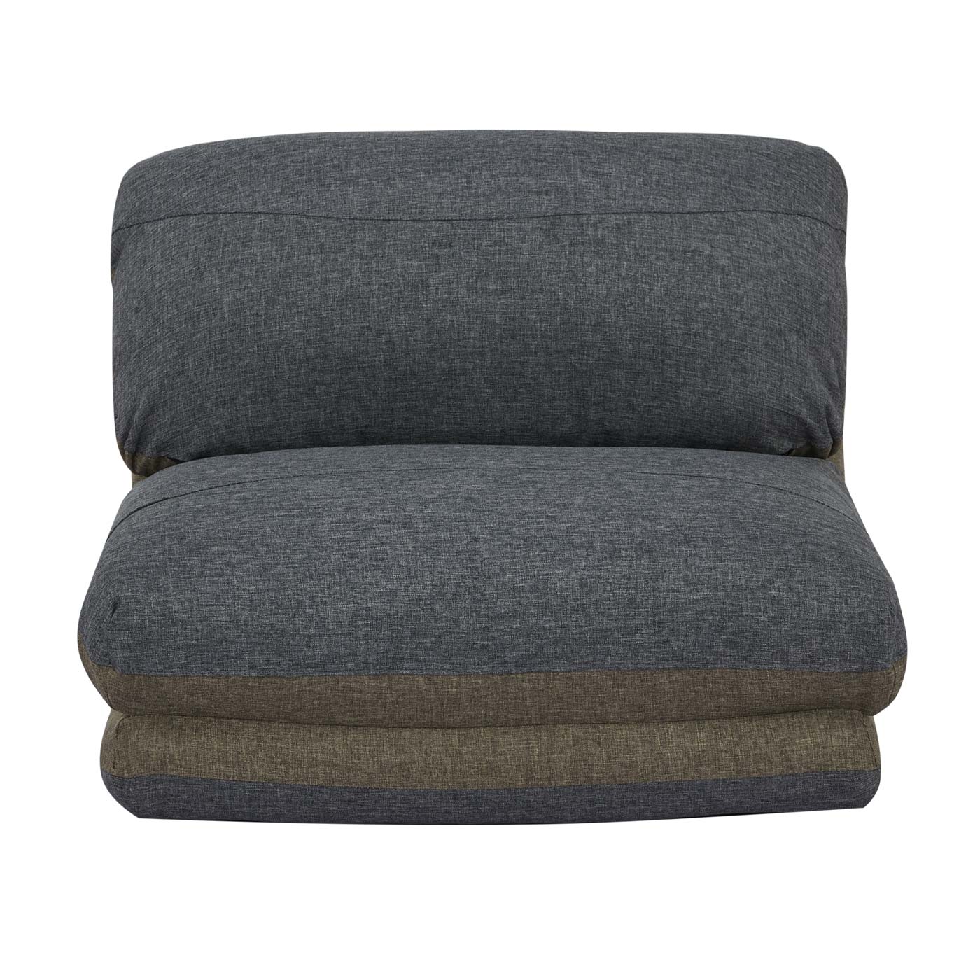 Cosmo Casa - Slaapbank - Functioneel - Textiel - Khaki & Donkergrijs