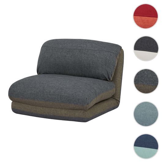 Cosmo Casa - Slaapbank - Functioneel - Textiel - Khaki & Donkergrijs