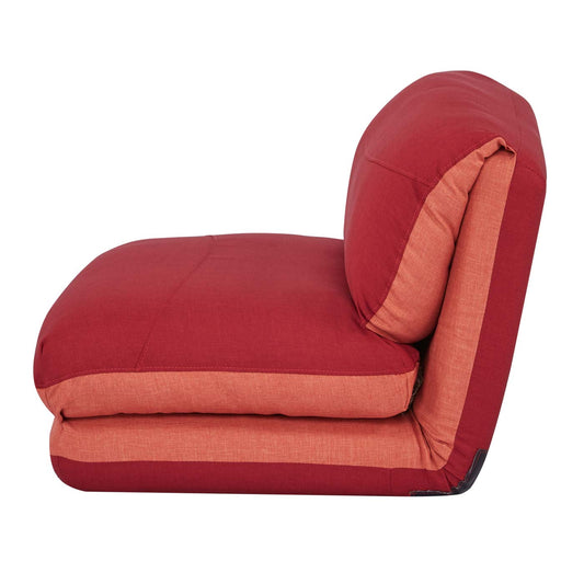 Cosmo Casa - Slaapbank - Functioneel - Textiel - Oranje & Donkerrood