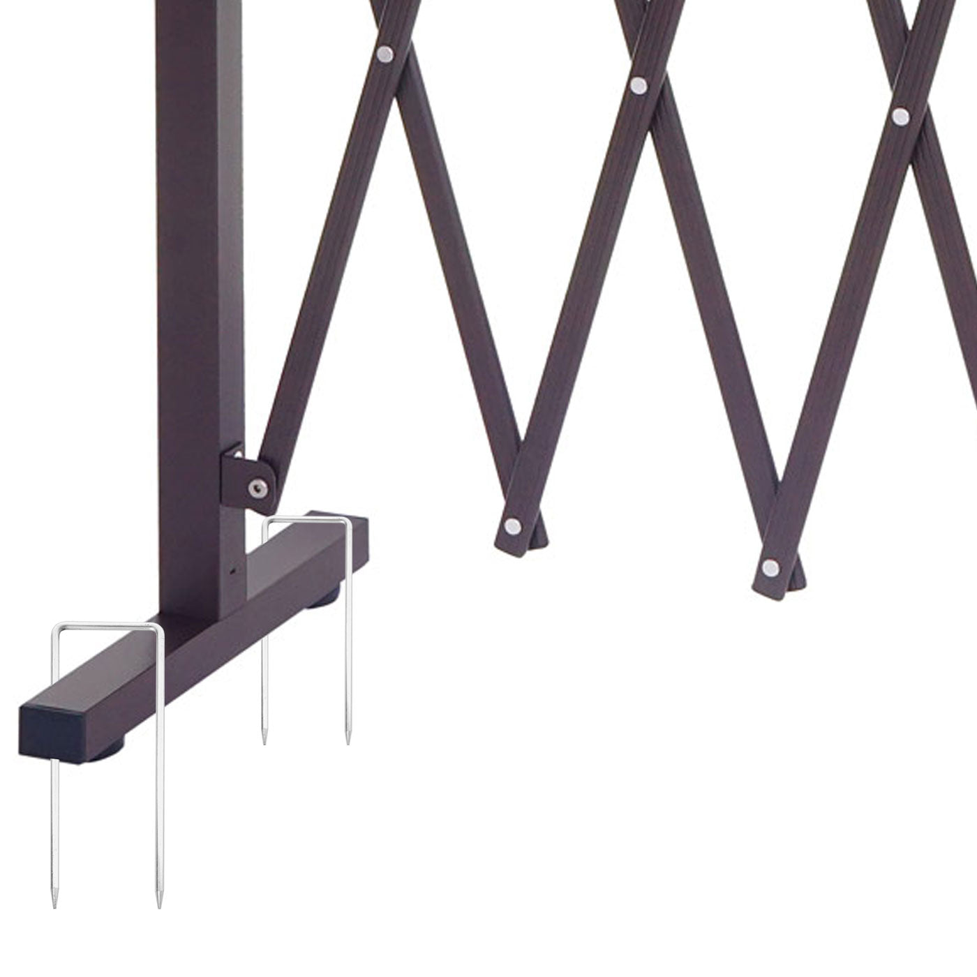 Cosmo Casa - Set van 4 Grondpennen trampoline - Grondpen - Metaal