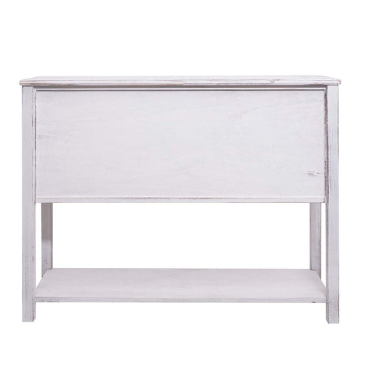 Cosmo Casa - Ladekast - Schuifdeur - Hout - Wit - 81×102×34 cm