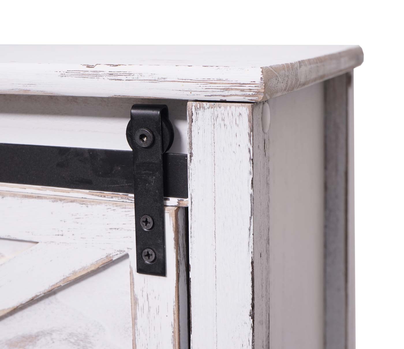 Cosmo Casa - Ladekast - Schuifdeur - Hout - Wit - 81×102×34 cm