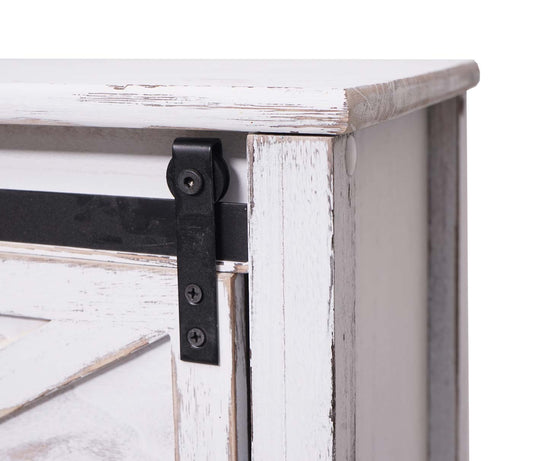 Cosmo Casa - Ladekast - Schuifdeur - Hout - Wit - 81×102×34 cm